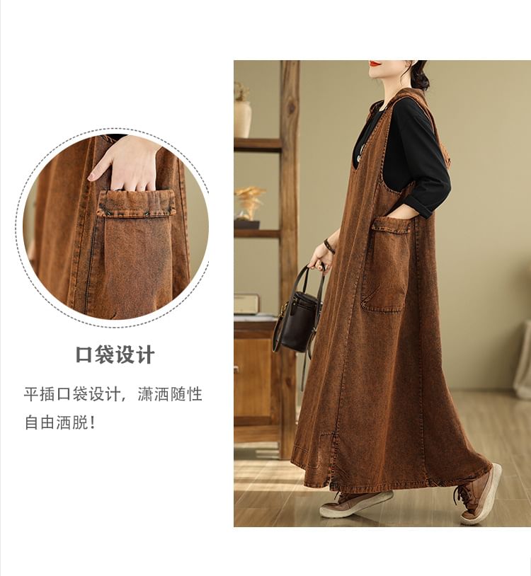 V-Neck Sleeveless A-Line Maxi Dress