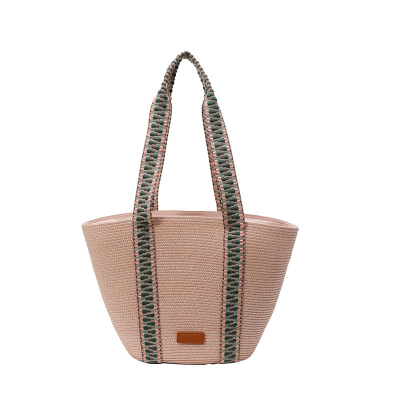 Bag Pattern Tote Woven Strap