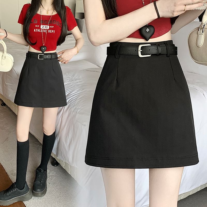 Elevated Mini Flared Skirt with Clean Design