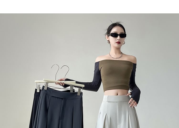 Dress Designs) Waist High Pants Wide (Various Leg Plain