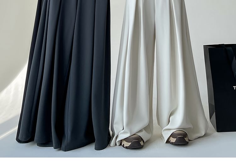 Dress Designs) Waist High Pants Wide (Various Leg Plain
