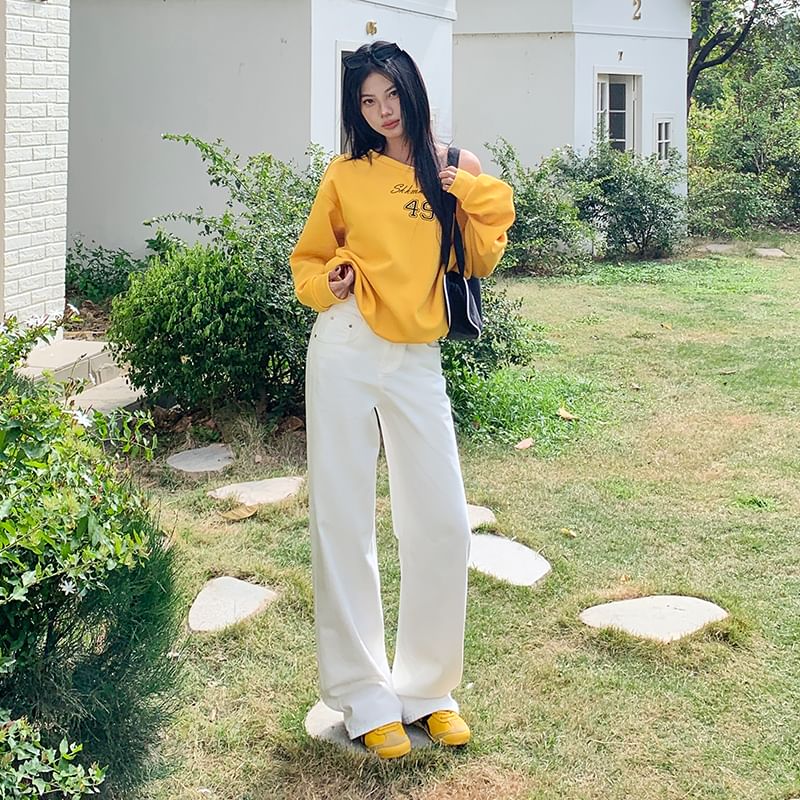 High Plain Washed Wide Suit Designs) Rise Pants Leg (Various