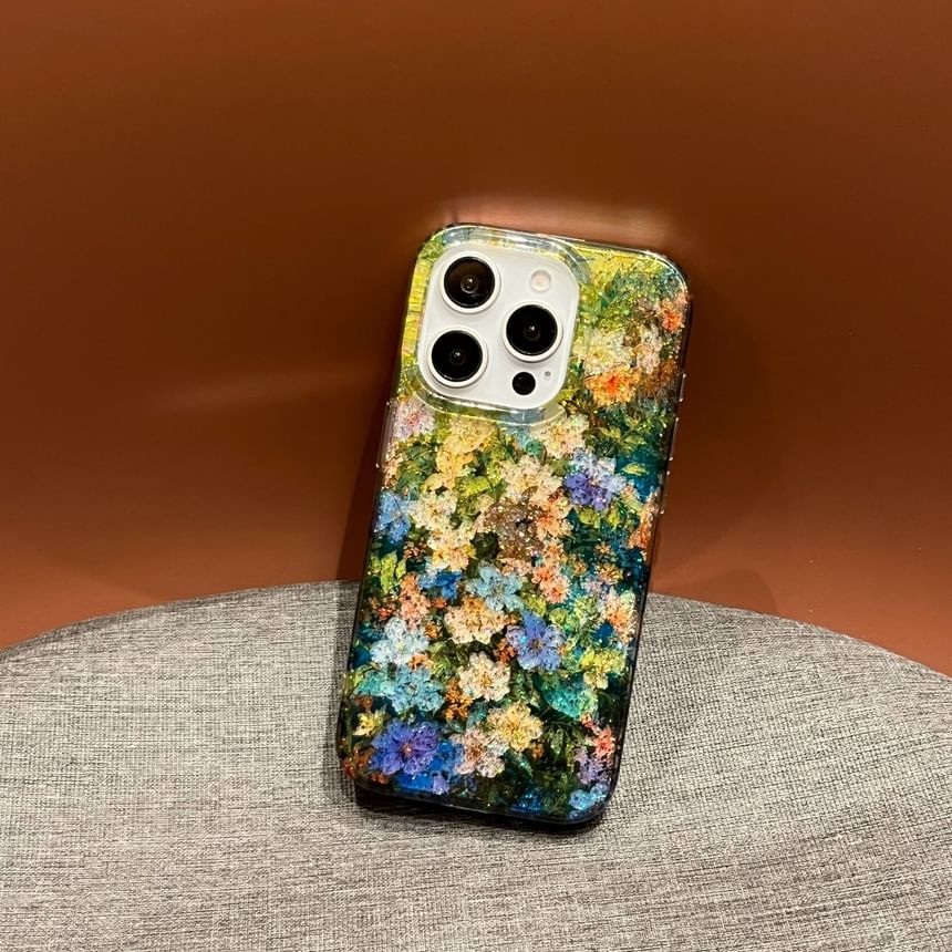 Flower Print Phone Case