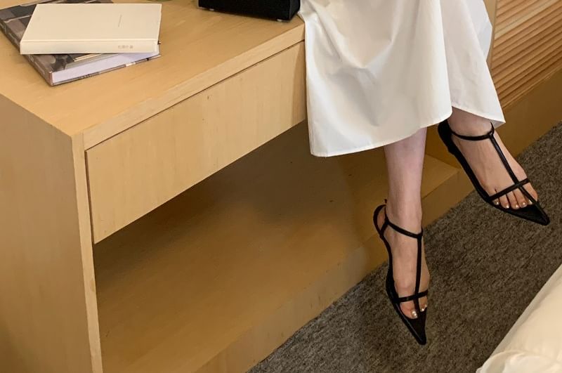 Ruffle Off Shoulder Short Sleeve A-Line Maxi Dress