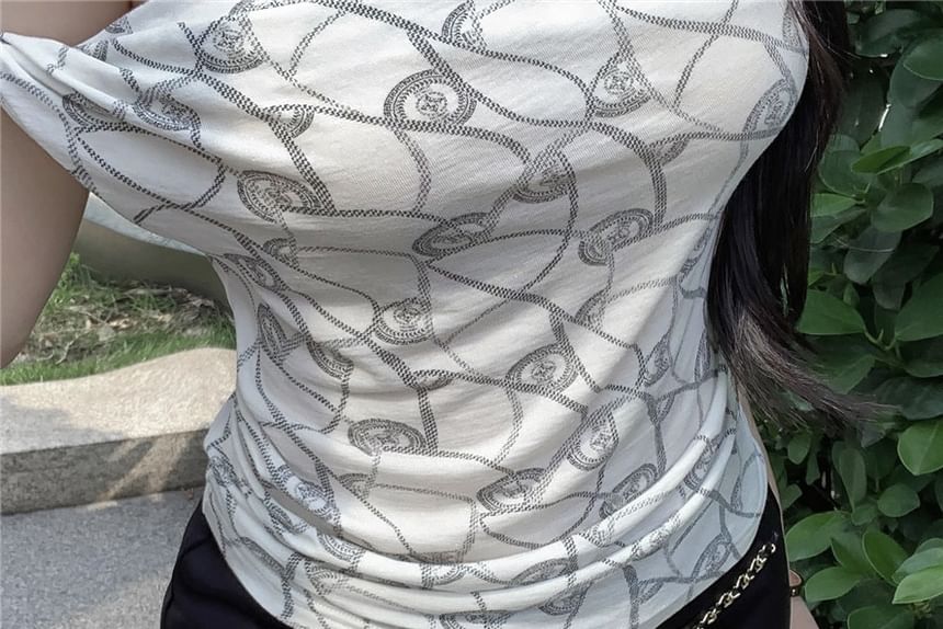 Waist Hot Chained Plain High Pants