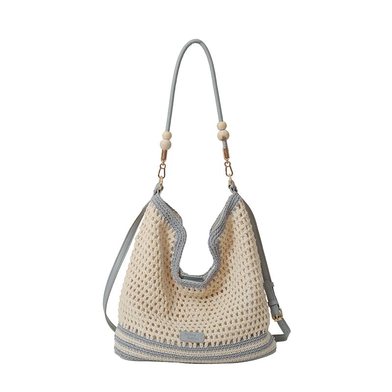 Bag Woven Striped Tote