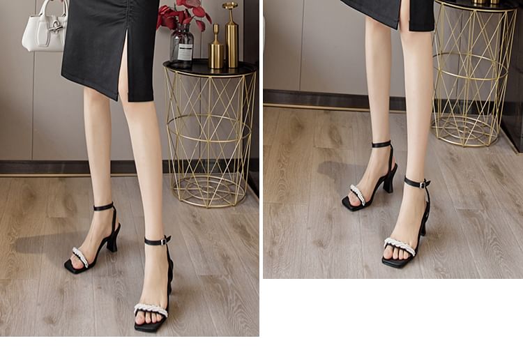 Ruched Slit Midi Pencil Skirt with High Waist