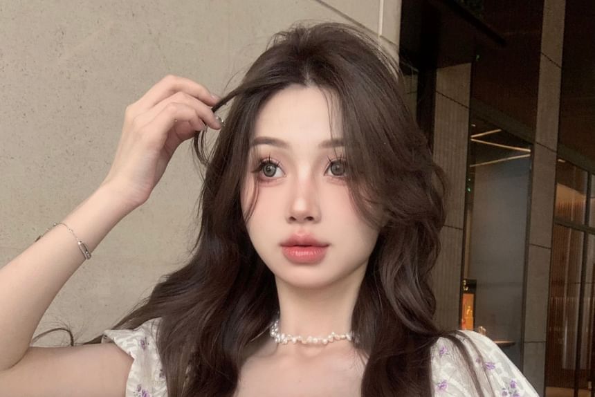 / Puff-Sleeve Skirt Mini Plaid Floral Peplum Pencil Cropped Blouse Asymmetrical Bow Rise High