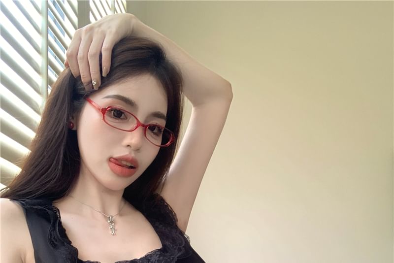 Sleeveless Plain Neck Skirt / Top Trim Frill Mini Square Dotted