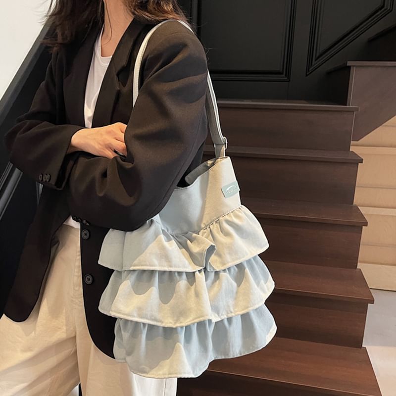 Ruffle Bag Tote Plain