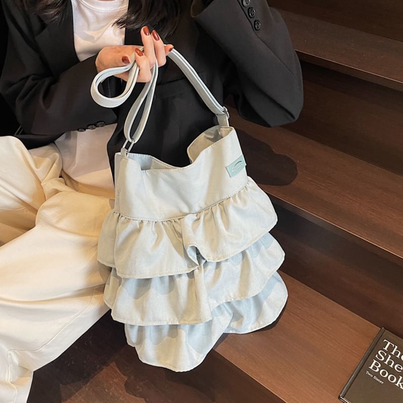 Ruffle Bag Tote Plain