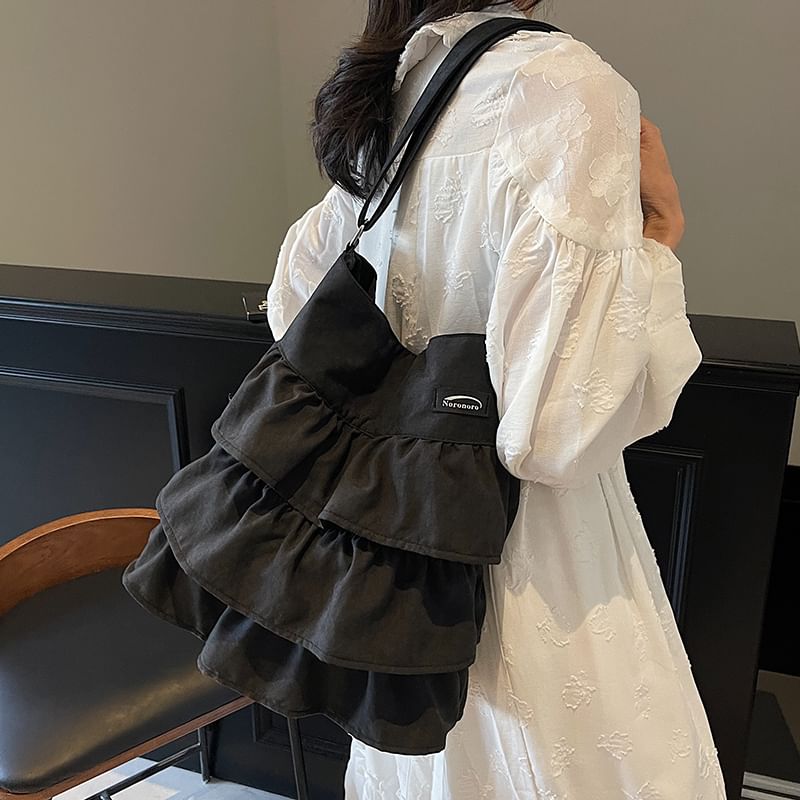 Ruffle Bag Tote Plain