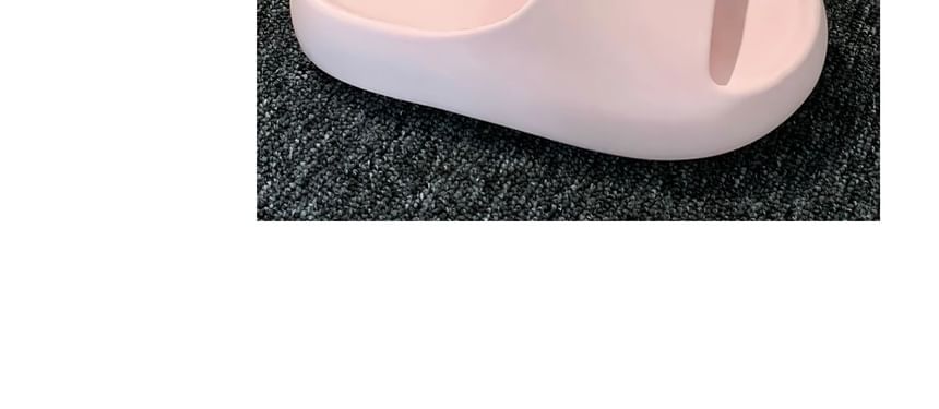 Platform Plain Slide Sandals