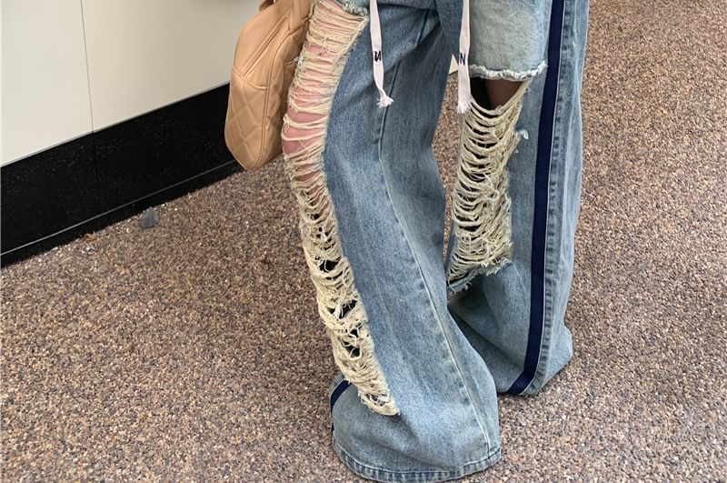 Drawstring Pullover Contrast Waist Off-Shoulder / Trim Plain