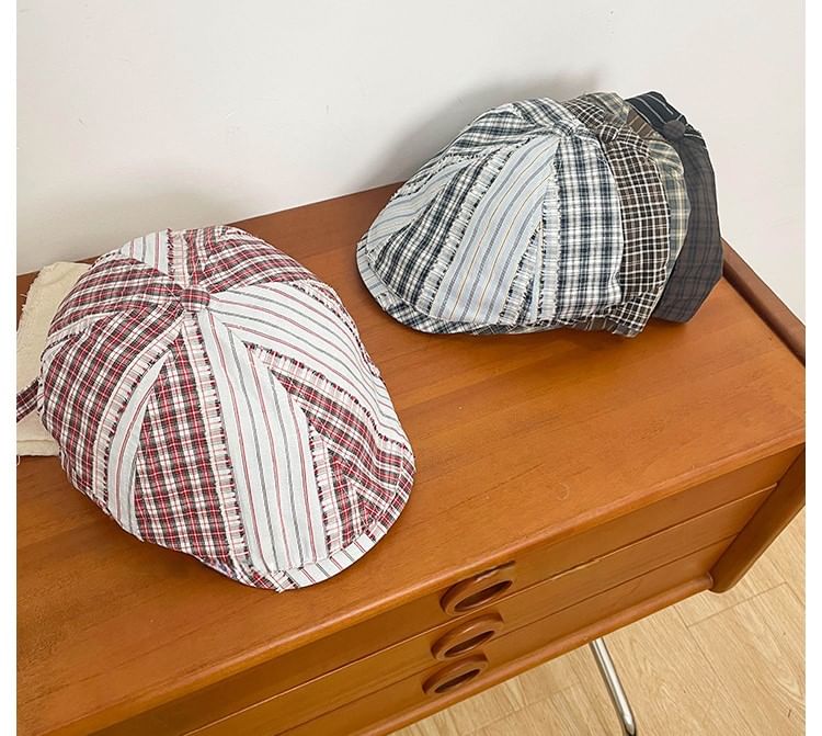 Cap Plaid Newsboy