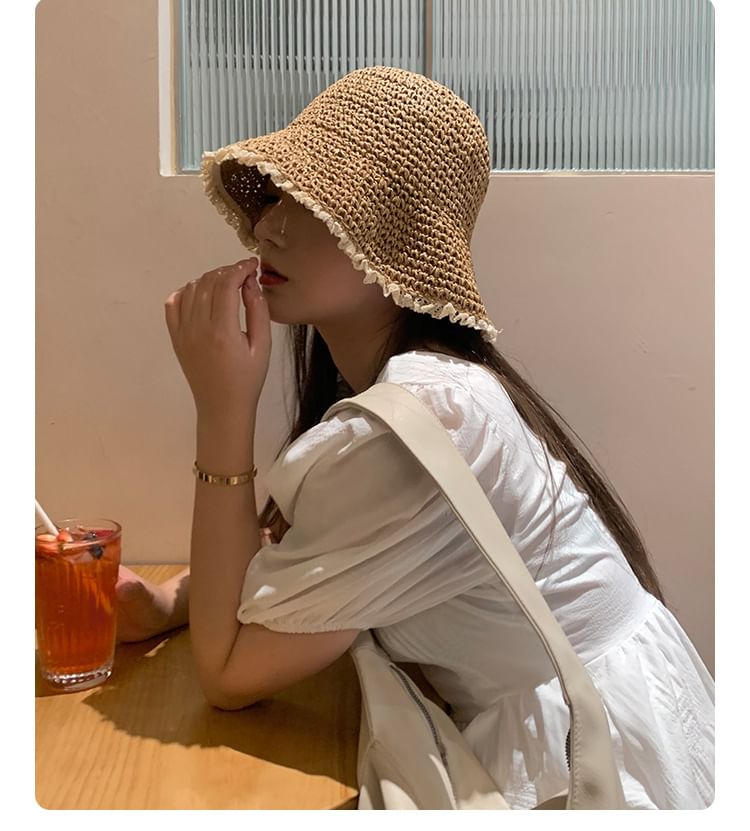 Straw Sun Lace Hat Trim