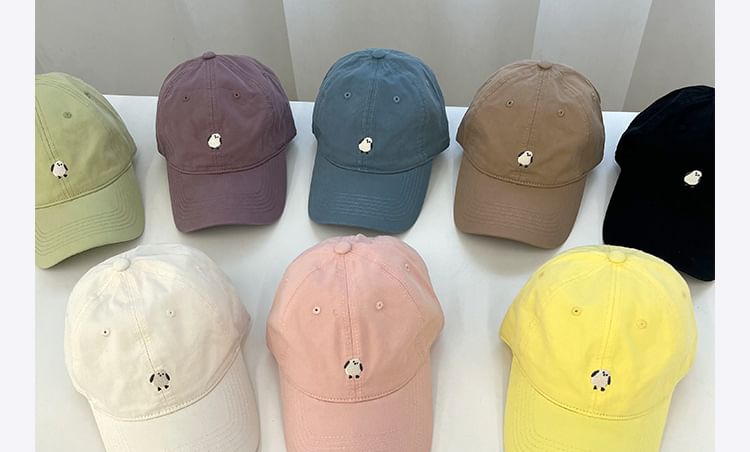 Baseball Cap Embroidered Bird