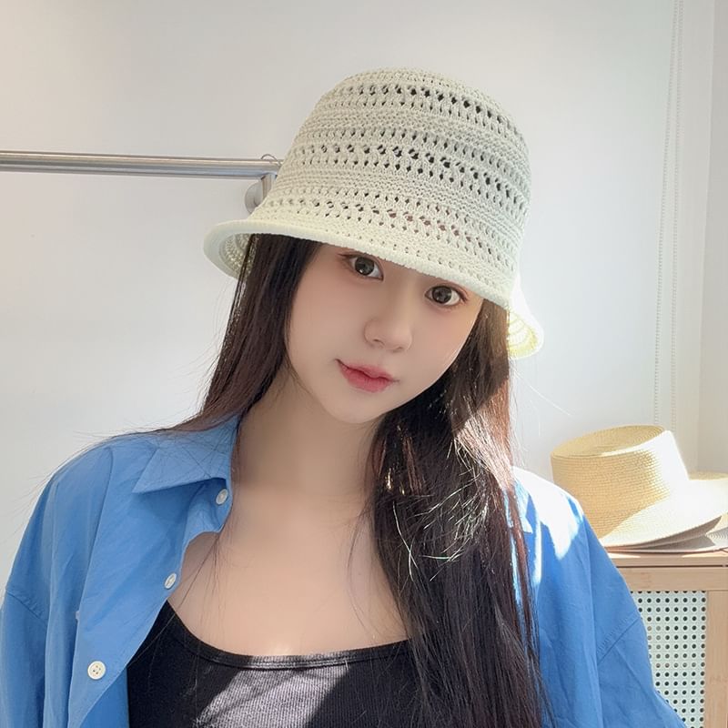 Plain Cloche Straw Hat