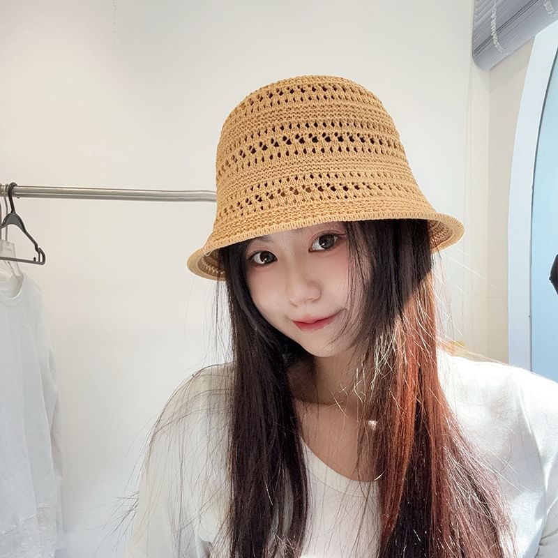 Plain Cloche Straw Hat