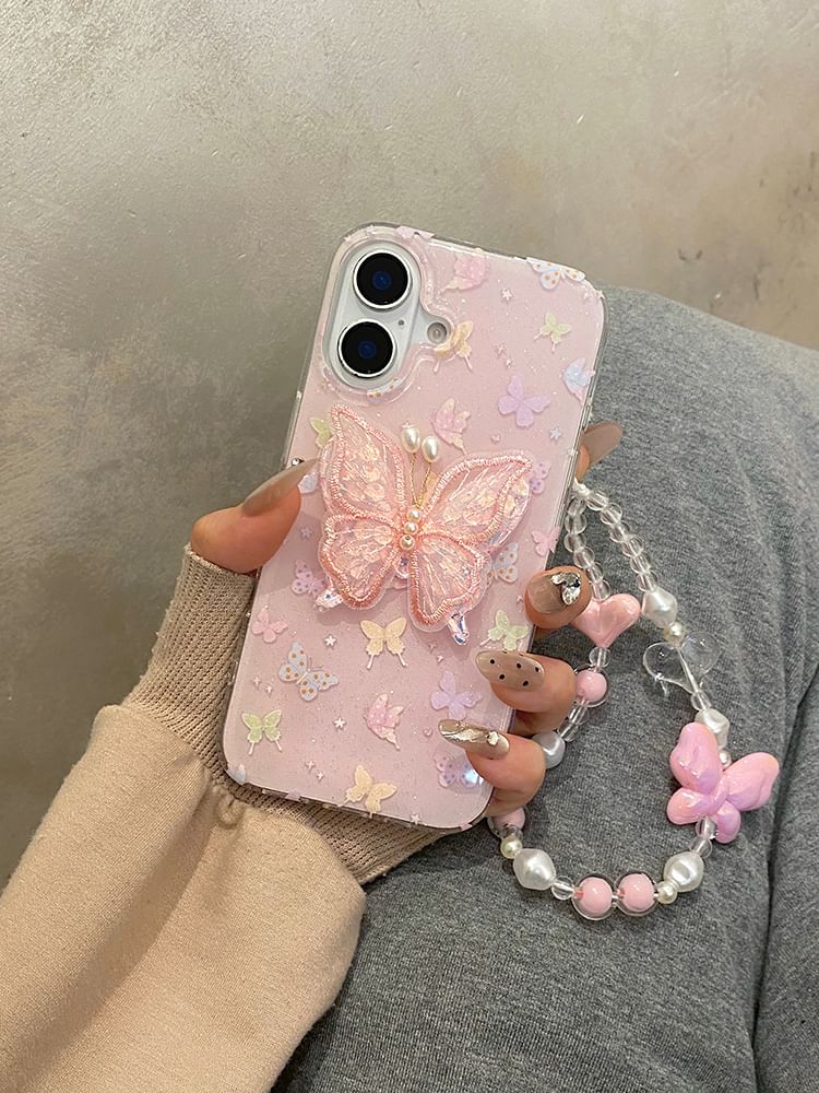 Phone Set Strap Butterfly Adhesive Decoration / Case