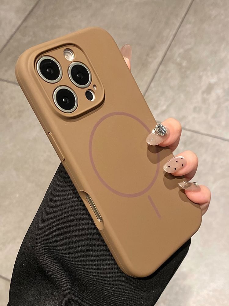 Plain (Compatible MagSafe) Magnetic with Case Phone