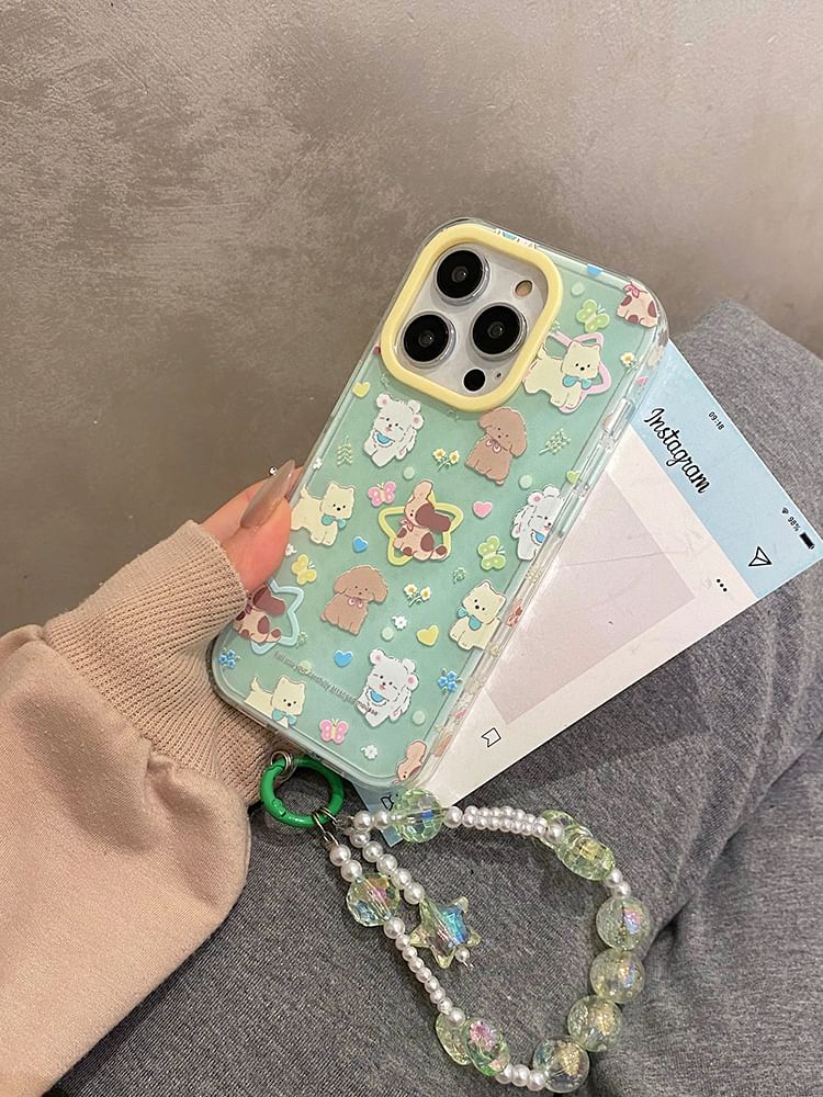/ Animal Strap Set Phone Case