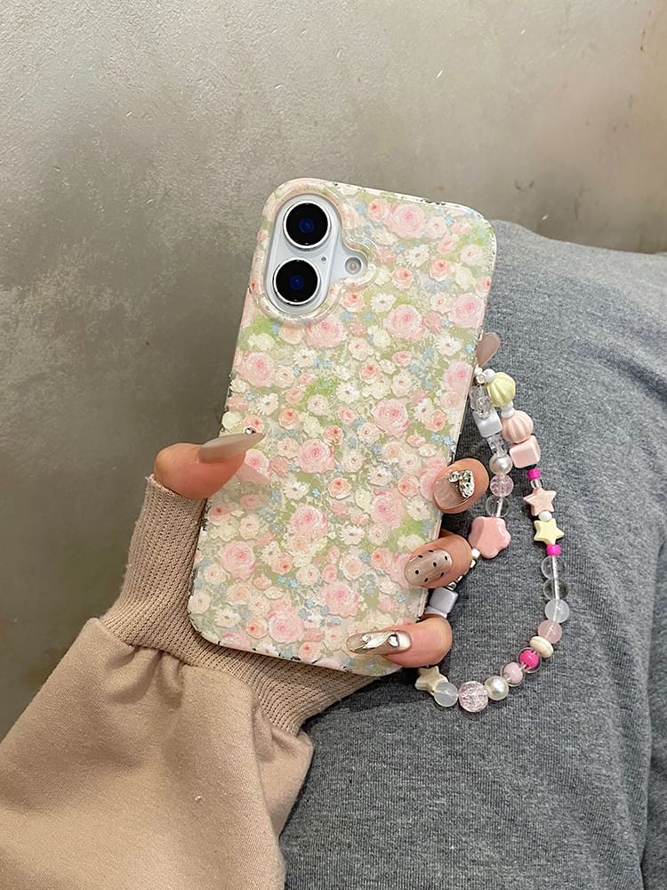 Phone Strap / Floral Set Case