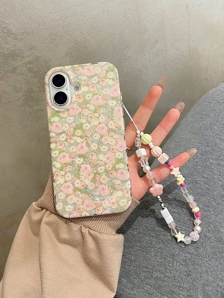 Phone Strap / Floral Set Case