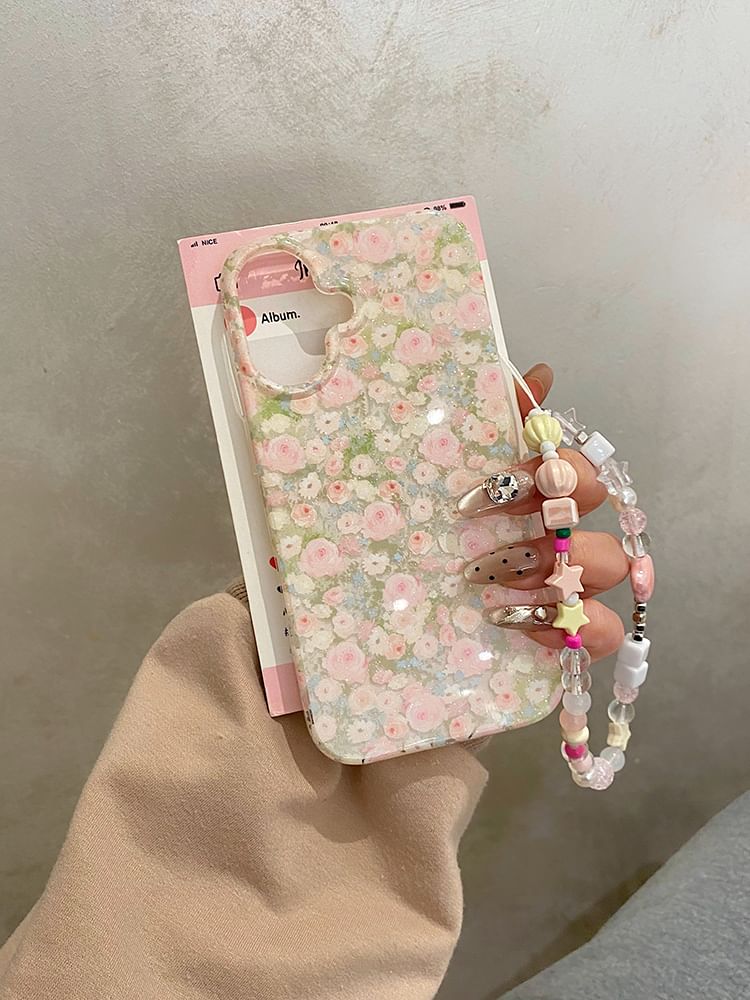 Phone Strap / Floral Set Case