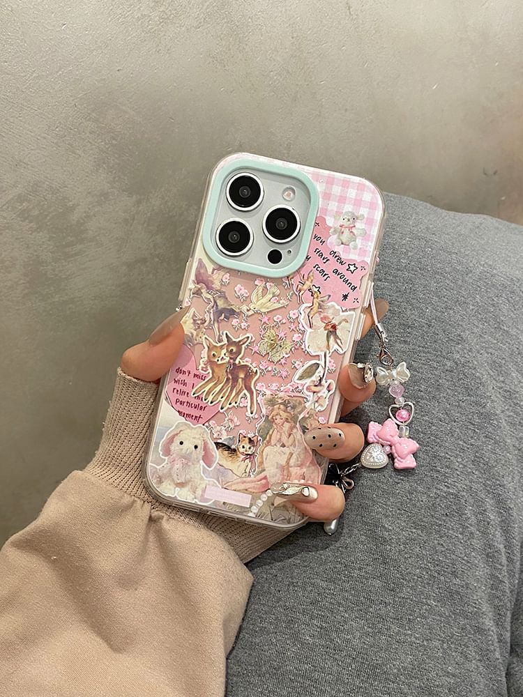 / Case Set Strap Animal Phone