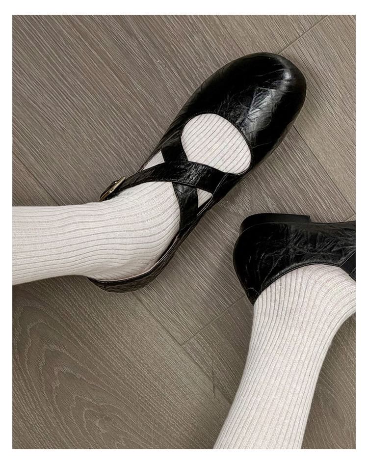 Jane Cross Strap Mary Shoes