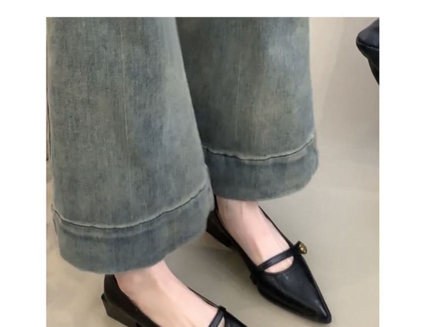 Jane Pointed Pumps Mary Low Heel