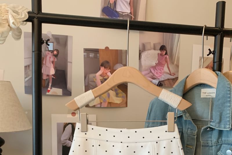 Accent High Bow Waist Mini Panel Skirt Lace A-Line