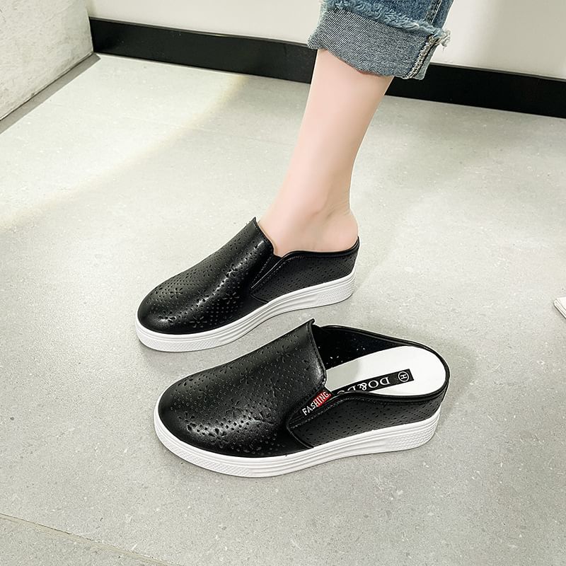 Perforated Platform Mules