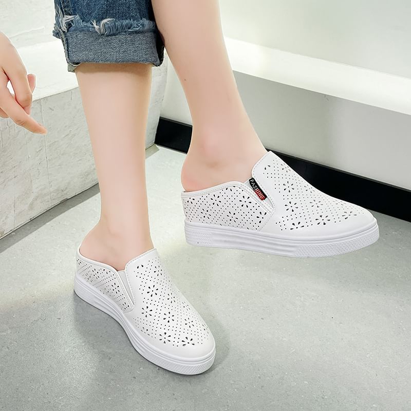 Perforated Platform Mules