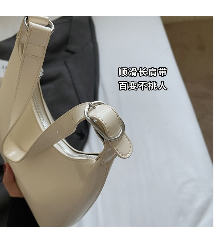 Shoulder Leather Lettering Bag Faux