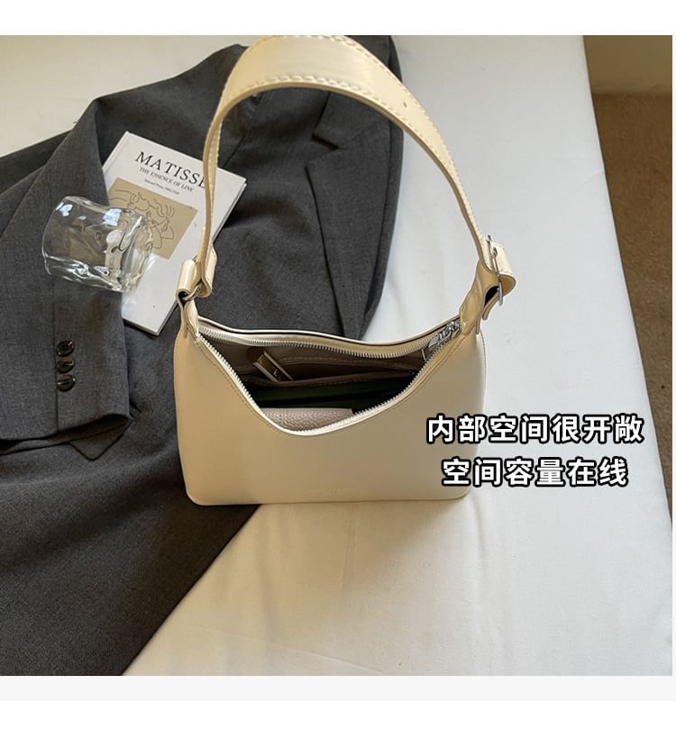 Shoulder Leather Lettering Bag Faux