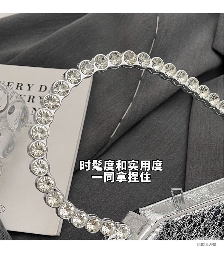 Velvet Heart Rhinestone Bag Hand