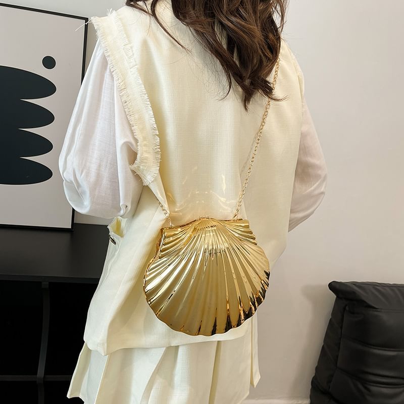 Strap Evening Bag Chain Shell