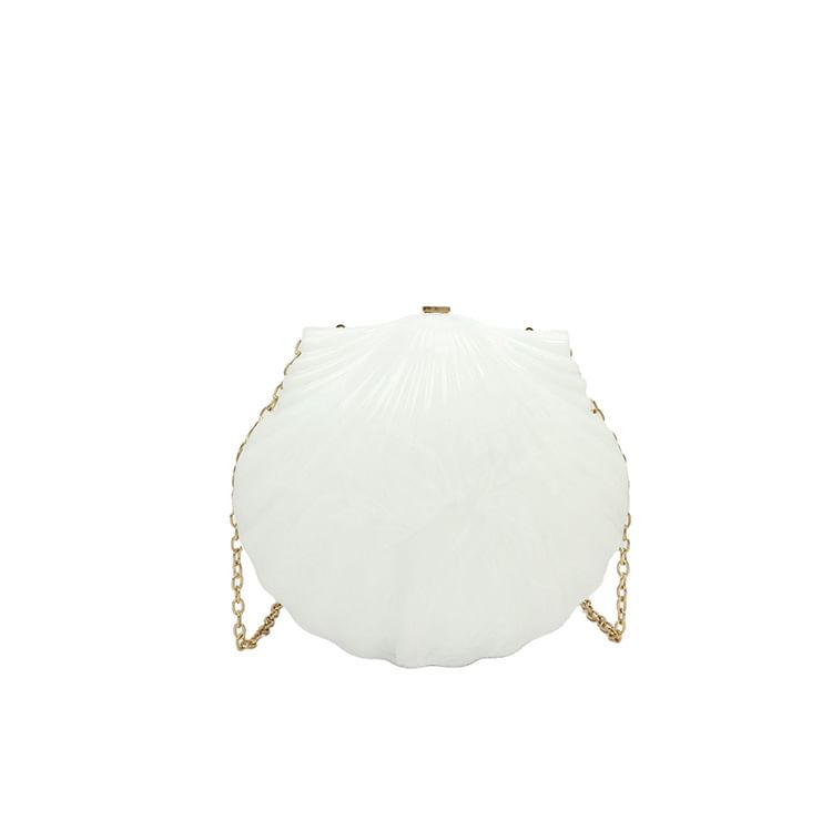 Strap Evening Bag Chain Shell