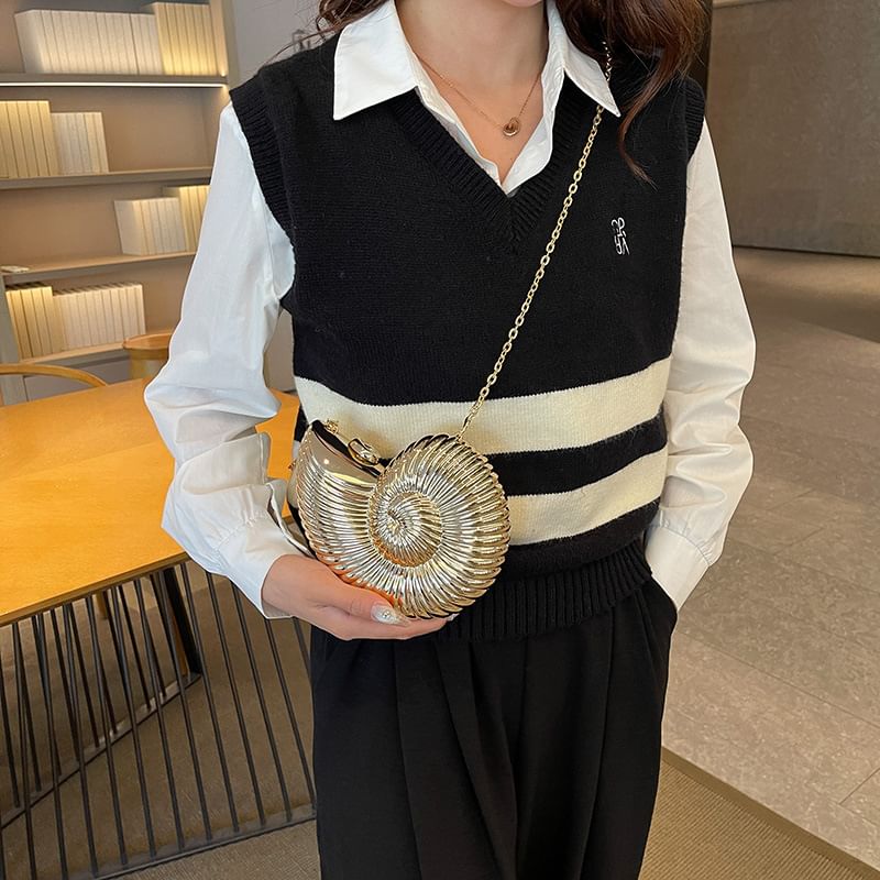 Shell Evening Strap Bag Chain