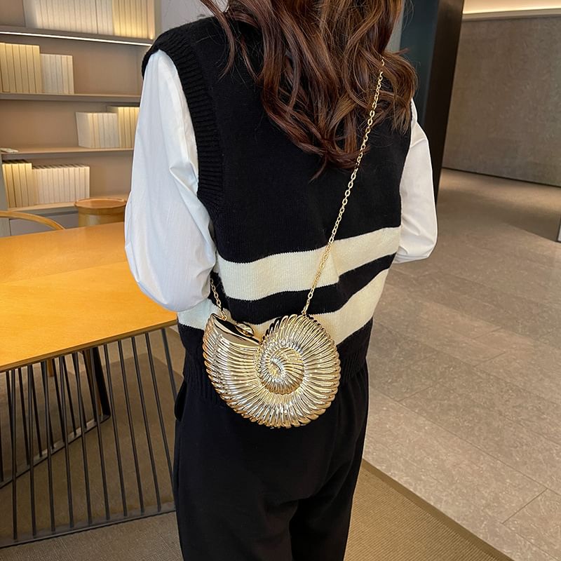 Shell Evening Strap Bag Chain