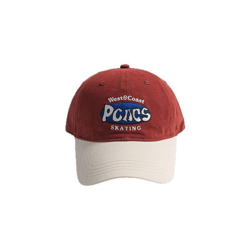 Embroidered Letter Two-Tone Cap