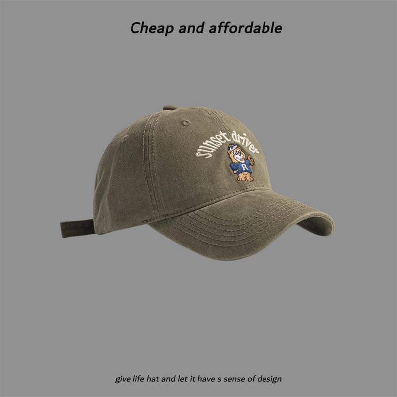 Embroidered Cap Bear