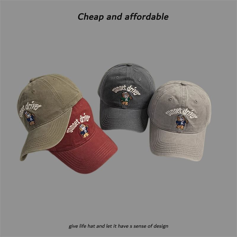 Embroidered Cap Bear