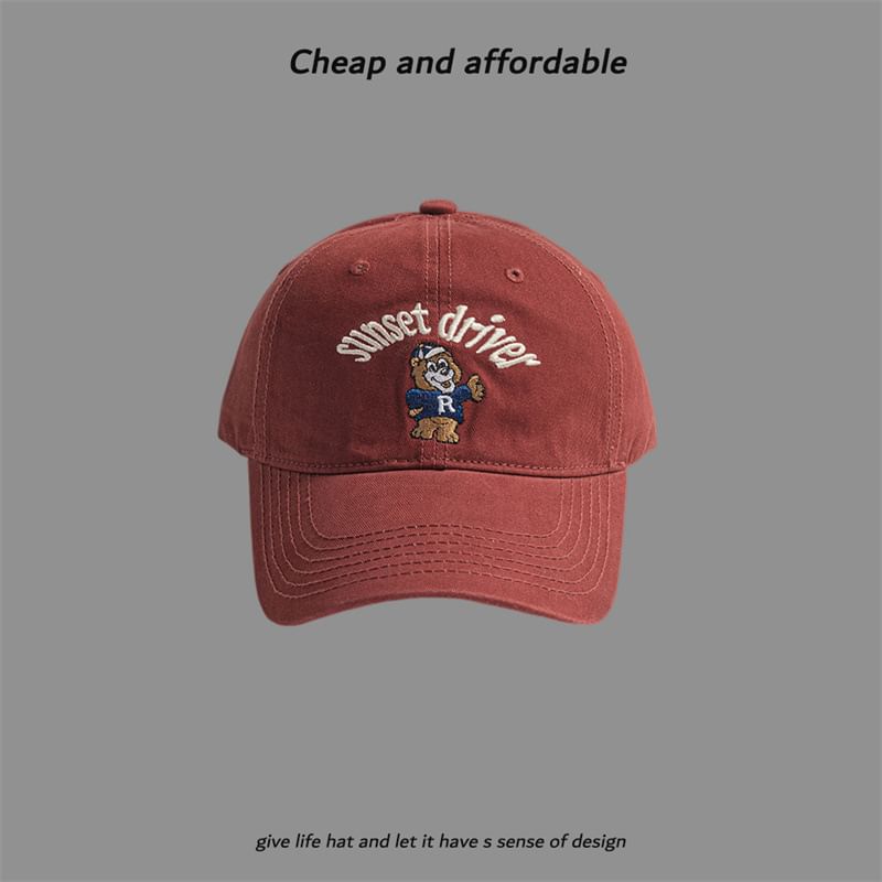 Embroidered Cap Bear