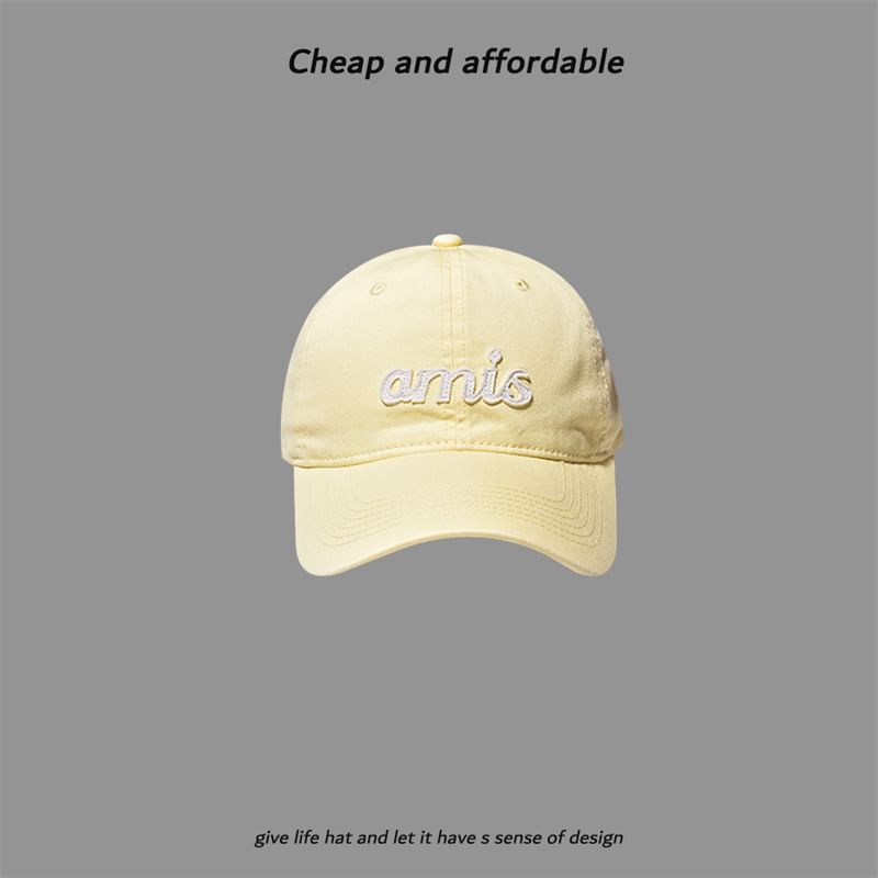 Cap Letter Embroidered