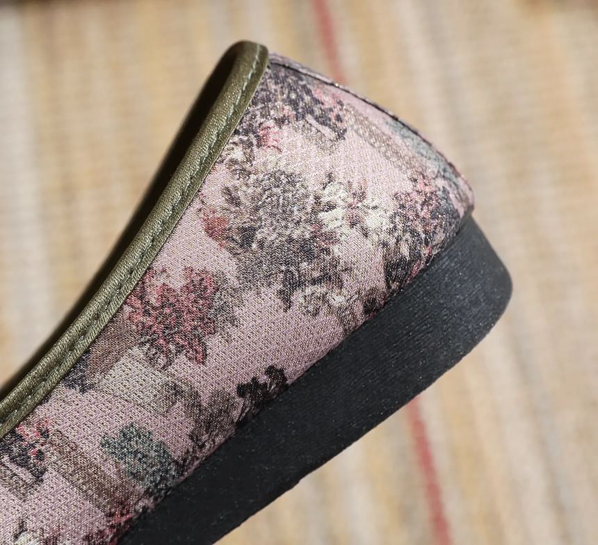 Print Panel Flats Floral