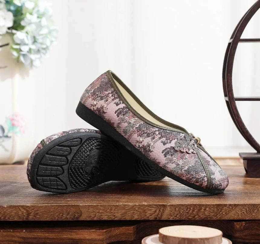 Print Panel Flats Floral