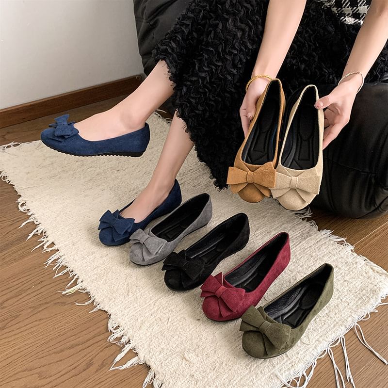 Flats Bow Detail Plain